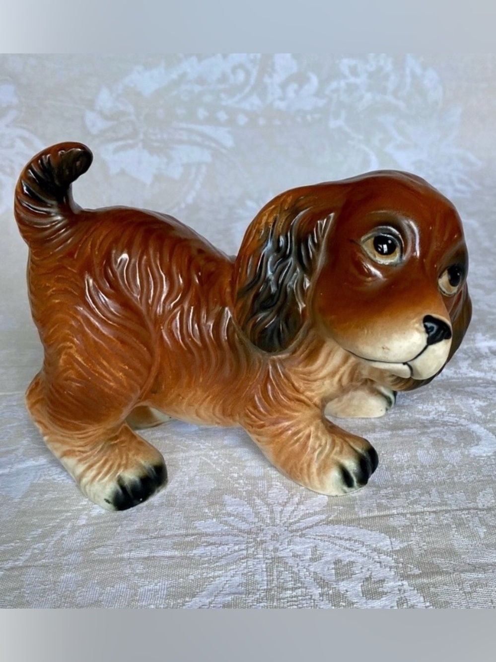 Cocker Spaniel Ceramic Dog Figurine